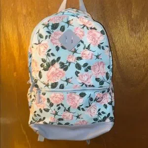 floral backpack | Bags | Floral Backpack With Pink Roses | Poshmark